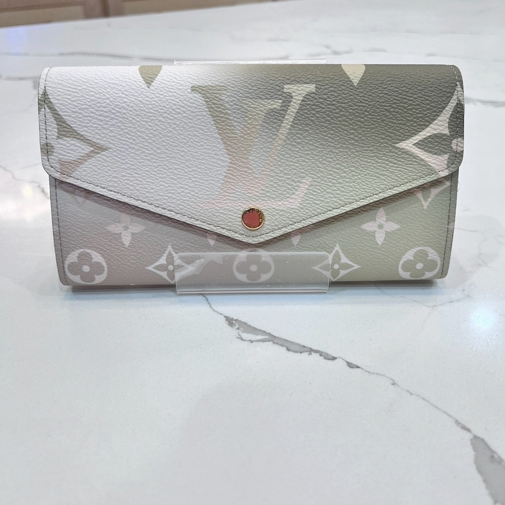 Louis Vuitton Sarah Wallet in sunset kaki. From spring in the city collection